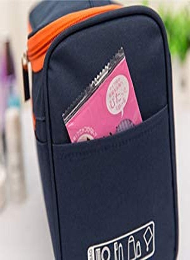 FEXMY Hanging Toiletry Bag Travel Organizer for Women & Men | Large Cosmetic Makeup Organizer Pouch with Hook | Waterproof Travel Pouches | Suitcase & Luggage Organizer Bag for Travelling (Navy Blue) - Image 4
