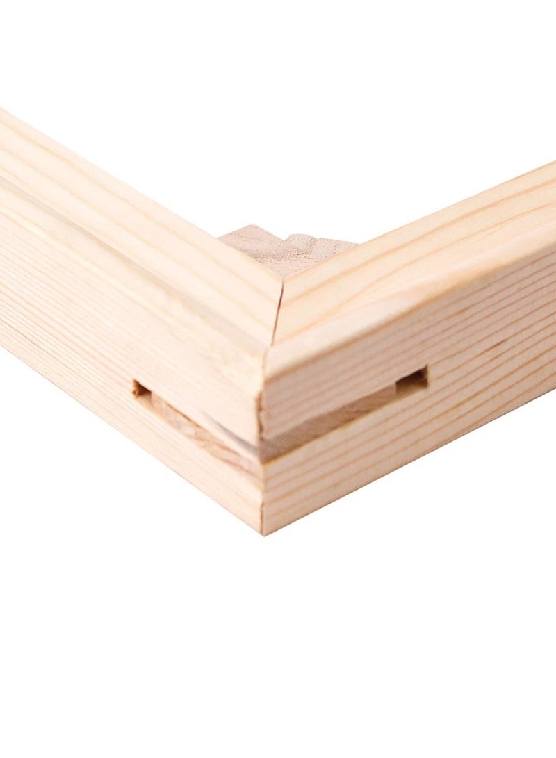 Mont Marte 1-Piece Double Thick Stretched Canvas 340gsm Thickness With Pine Frame 8x10 Inch Size - Image 3