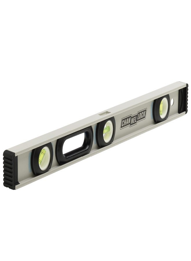 CHANNELLOCK 24-Inch, Professional-Grade Aluminum I-Beam Level with 3 Vials, 5100-0024 - Image 1