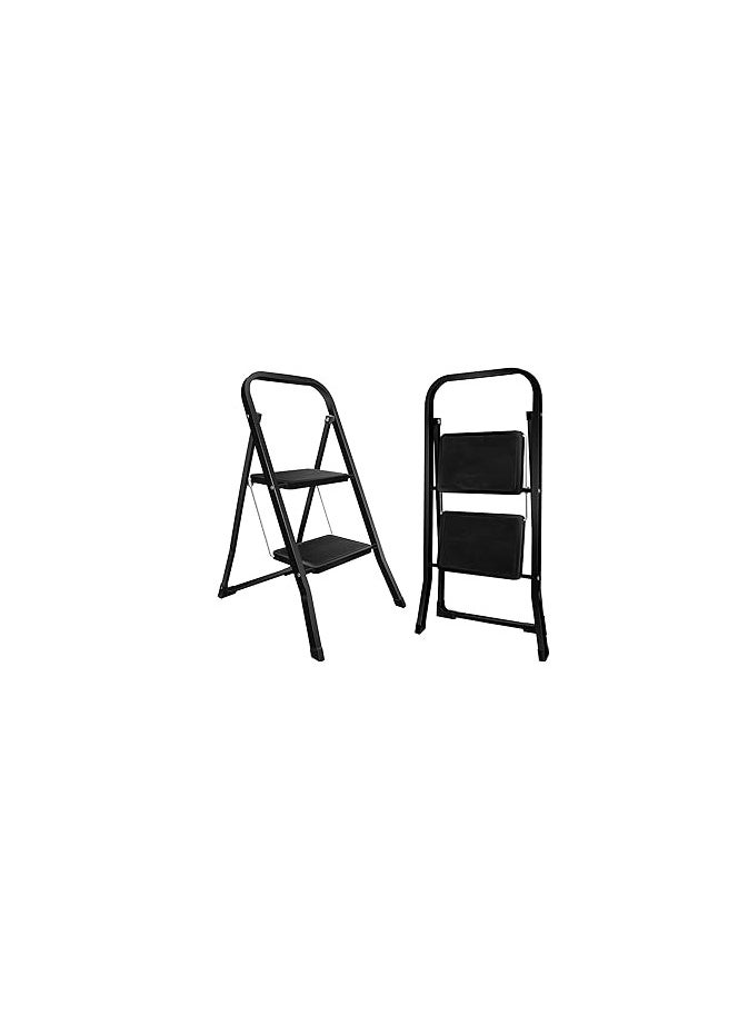 Generic 2-Step Folding Household Ladder – Up to 150 kg, Stepladder for Home and Garden Use  - Image 1