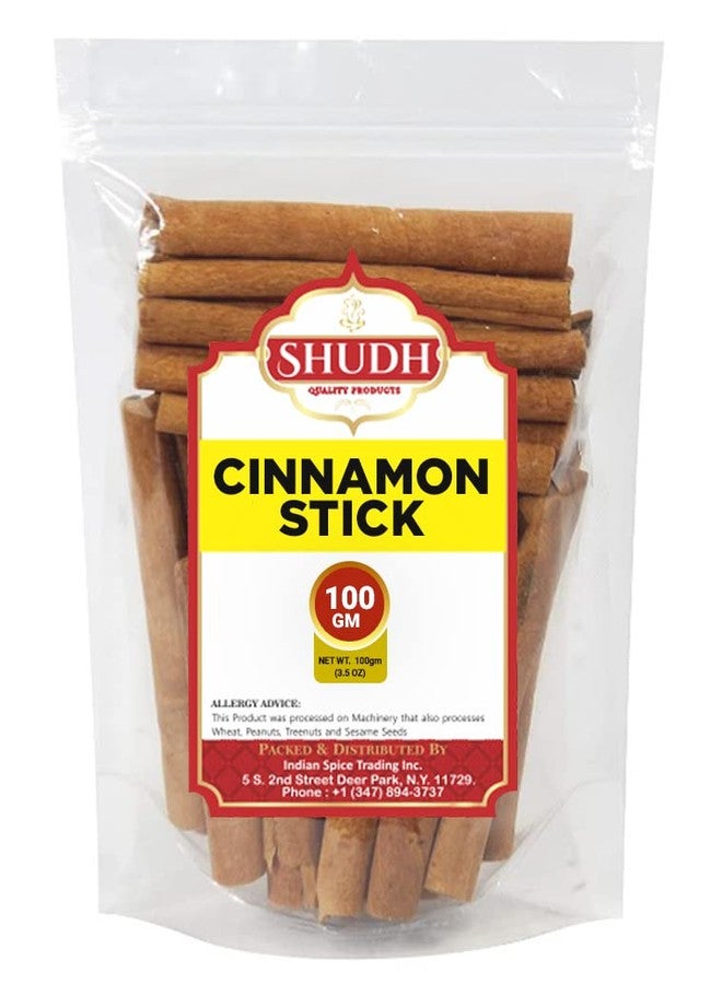 Jimidar SHUDH Cinnamon Sticks 100GM (3.5 Oz) | Cassia Cinnamon | Canela | Perfect for Baking, Cooking & Beverages & Oatmeal| 2 3/4" Length | 100% Raw From Indonesia (100 GM) - Image 1