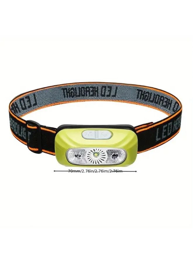 Green Motion Sensor Headlamp Waving Control Type C Charging For Outdoor Camping - Image 4