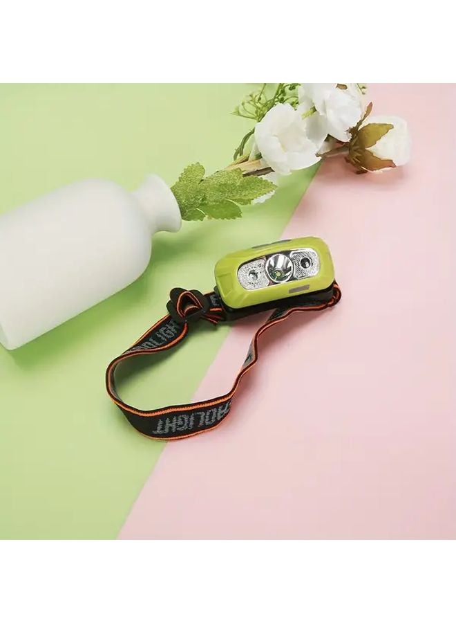 Green Motion Sensor Headlamp Waving Control Type C Charging For Outdoor Camping - Image 1