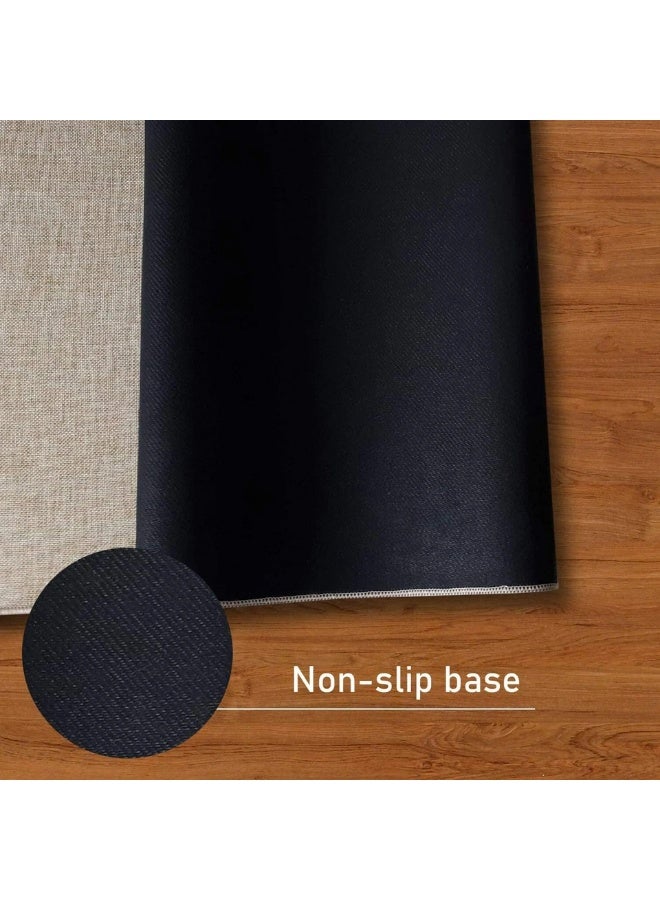 كيتشينو Kitcheno Anti-Fatigue Kitchen Mat Set, 2 Pieces, Non-Slip Kitchen Mats, Padded Kitchen Rugs and Carpets, Waterproof, Comfortable Standing Mat, Suitable for Kitchen, Home Office, Kitchen Sink - Image 5