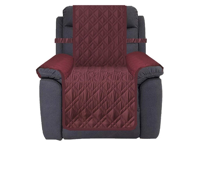 WATERPROOF NONSLIP RECLINER COVER STAY IN PLACE DOG CHAIR COVER FURNITURE PROTECTOR IDEAL RECLINER SLIPCOVERS FOR PETS AND KIDS 30 BURGUNDY