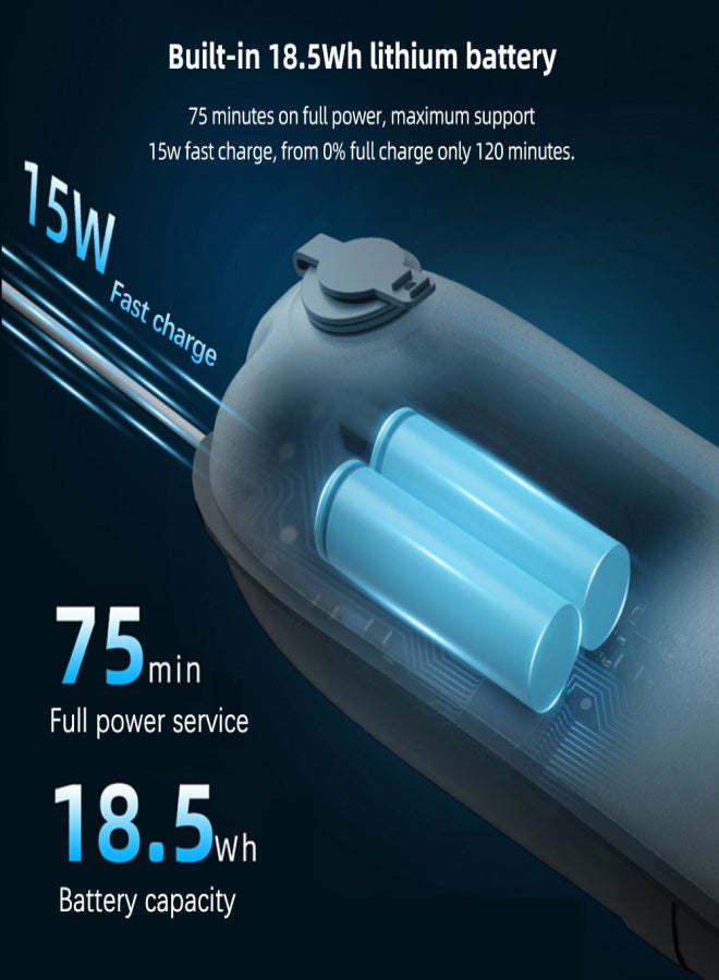إنكي عصا إضاءة فيديو LED قابلة للنفخ من INKEE GC12، بقوة 12 واط، محمولة باليد، قابلة للتعتيم من 2700 كلفن إلى 6500 كلفن، إضاءة تصوير مرنة، ضوء LED ناعم، مقاومة للماء بمعيار IP66، بطارية مدمجة مع مغناطيس - Image 3
