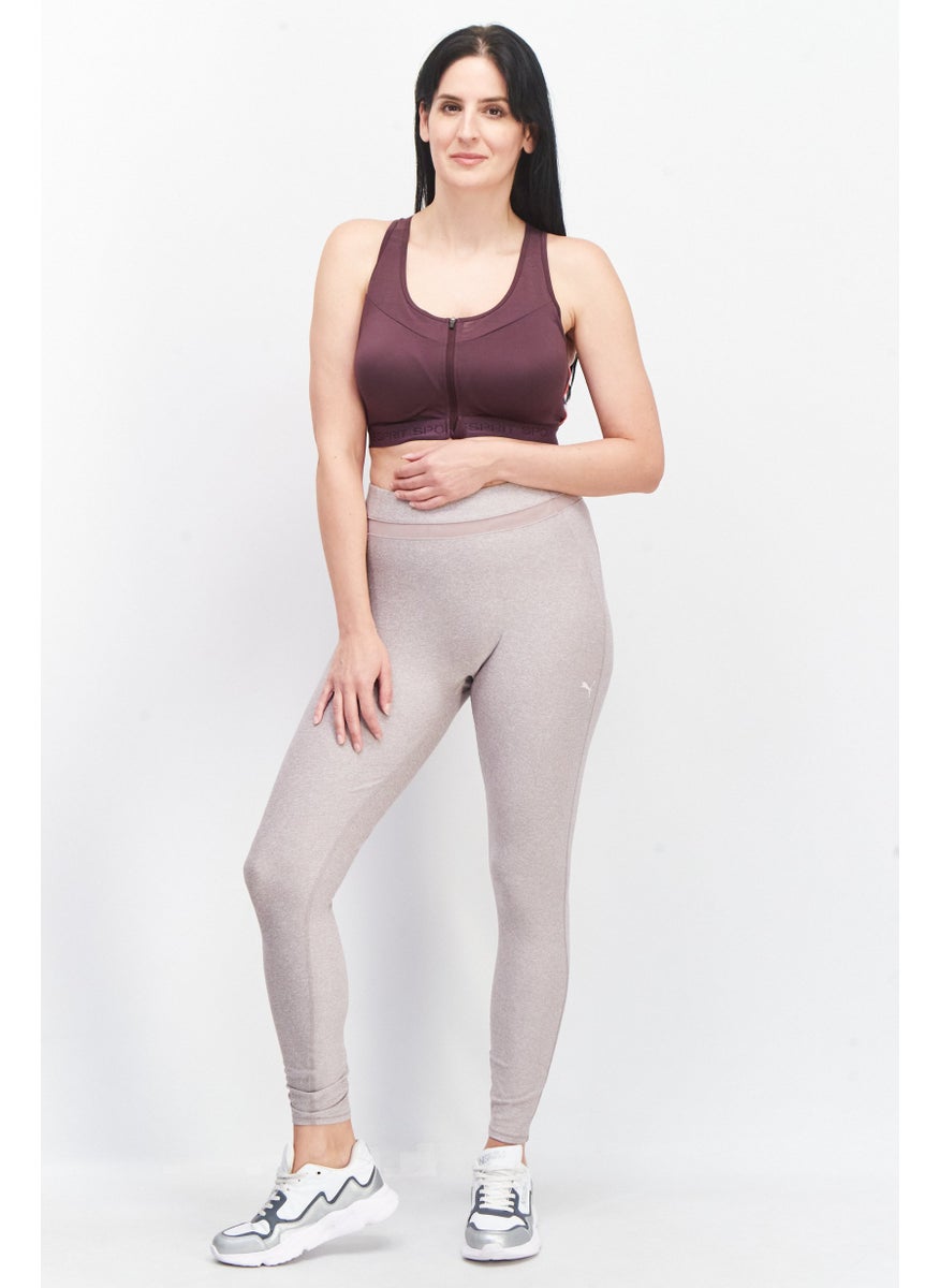 PUMA Women Sportswear Fit Heather Pull On Leggings, Purple  - Image 2