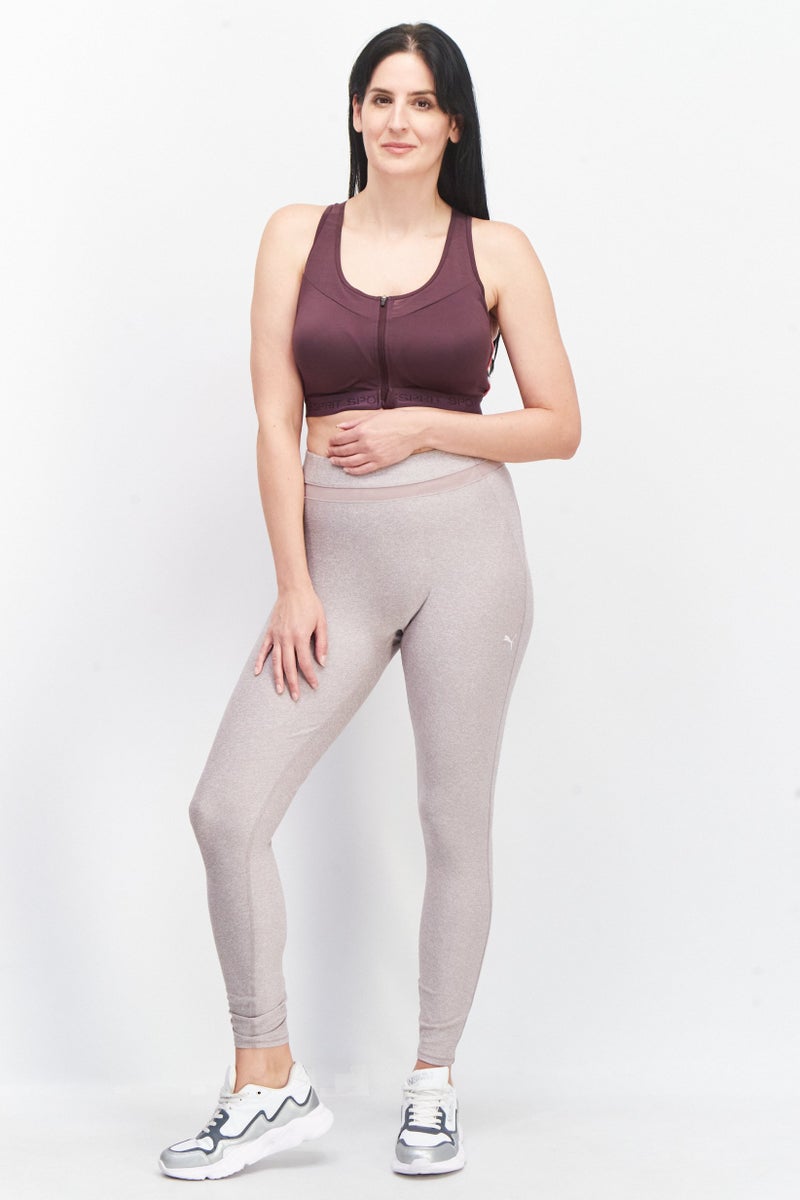 PUMA Women Sportswear Fit Heather Pull On Leggings, Purple - Image 2