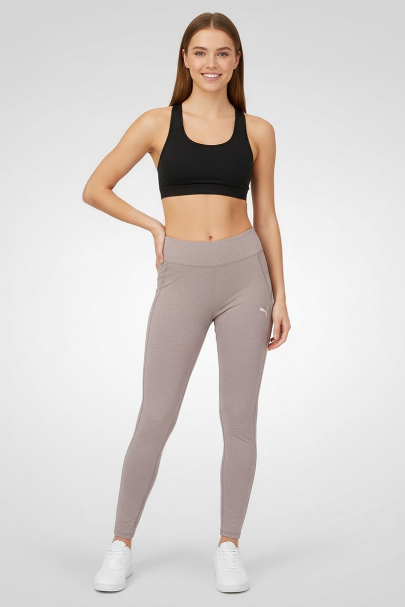 PUMA Women Sportswear Fit Training Leggings, Purple - Image 4