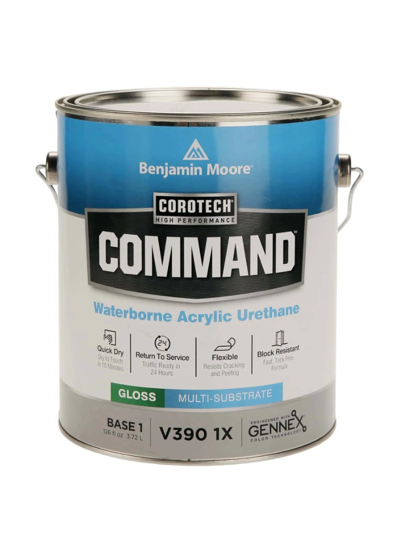 Benjamin Moore Corotech Command Waterborne Interior & Exterior Paint (4.75 L, Base 1, White)