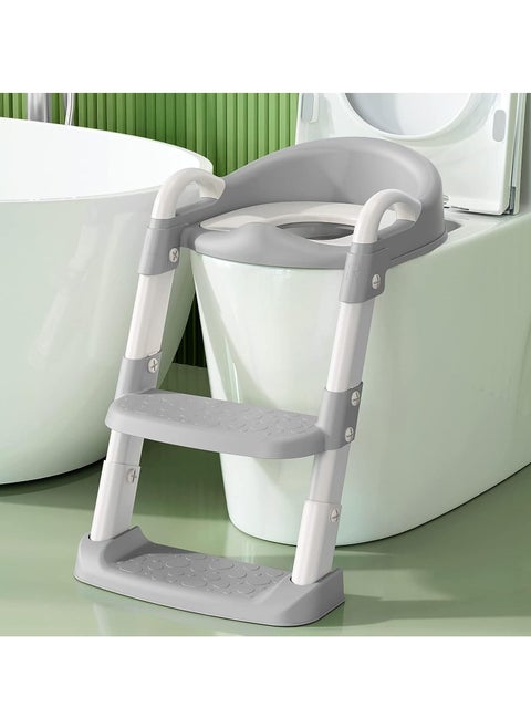 Potty Chair, potty training toilet seat with step stool ladder for Kids and Toddler Boys Girls