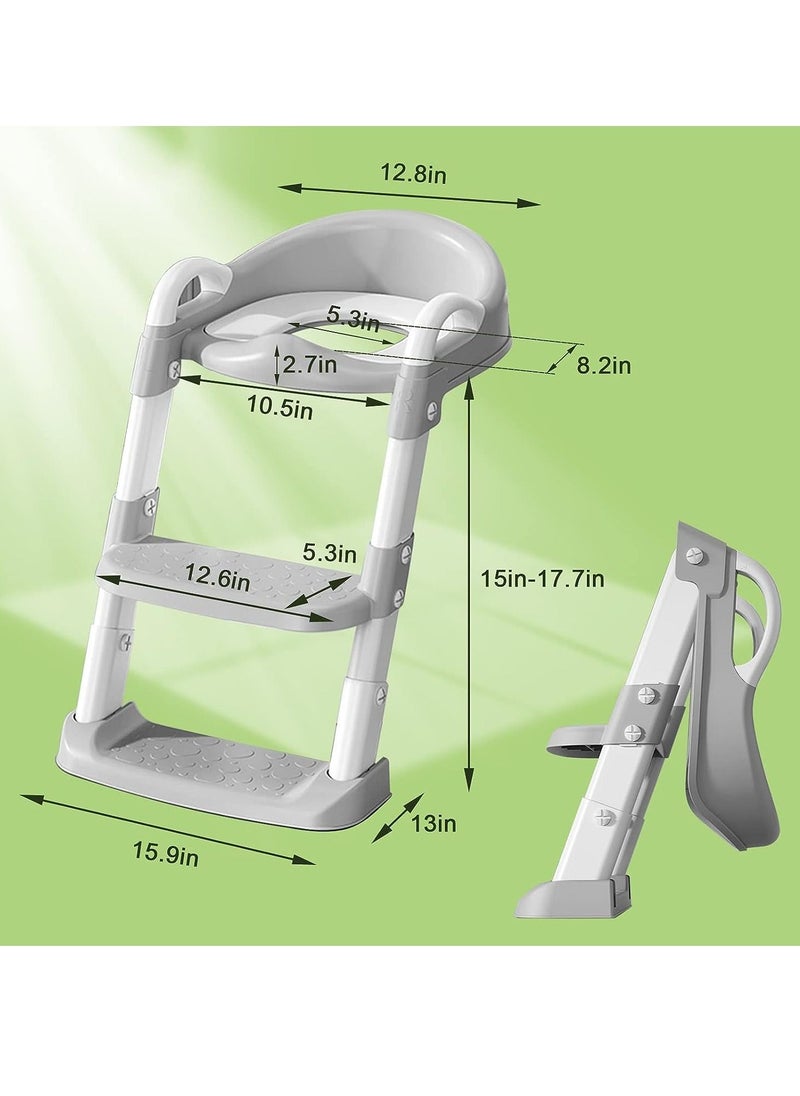 Gonice Potty Chair, potty training toilet seat with step stool ladder for Kids and Toddler Boys Girls  - Image 2
