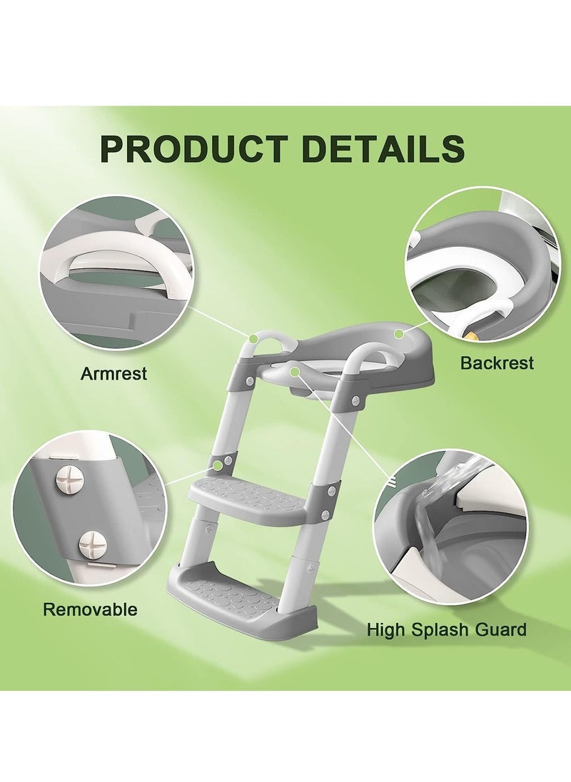 Gonice Potty Chair, potty training toilet seat with step stool ladder for Kids and Toddler Boys Girls  - Image 5