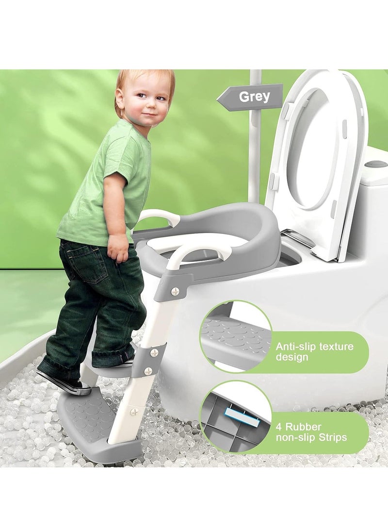 Potty Chair, potty training toilet seat with step stool ladder for Kids and Toddler Boys Girls