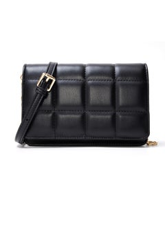 PIERRE LOUES Women's Cross-Body Bags Black Chain Bag Handbags for Women,Lightweight Crossbody Designer Shoulder Bag Purse,Ladies Fashion Phone Bag，Adjustable Strap PU Leather with Multi Zipper Pockets.  - Image 1