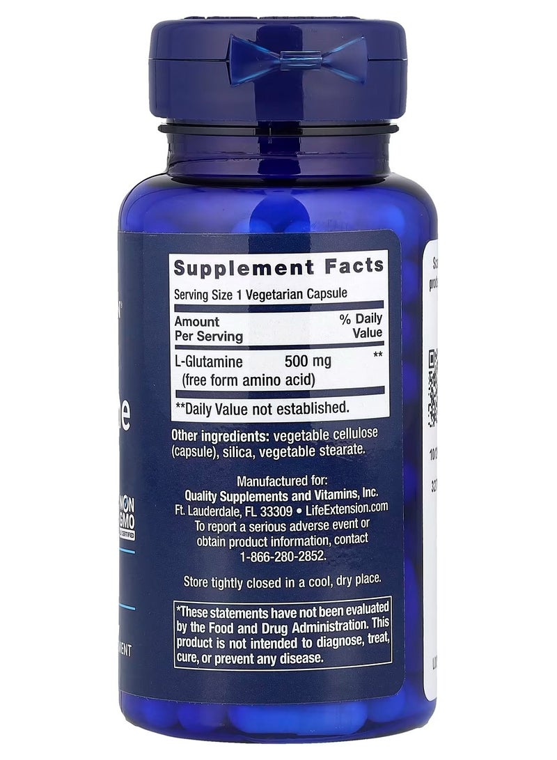 لايف إكستنشن تمديد الحياة، إل-جلوتامين، 500 ملغ، 100 كبسولة نباتية - Image 2