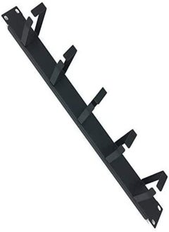 DKURVE منظم كابلات 1U 5 D-Ring - 19 بوصة أفقي مثبت على الرف المعدني - قطعة واحدة  - Image 1