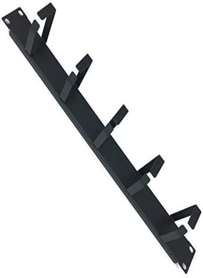 DKURVE 1U 5 D-Ring Cable Manager - 19 Inch Horizontal Rack Mount Metal 1 PIECES  - Image 1