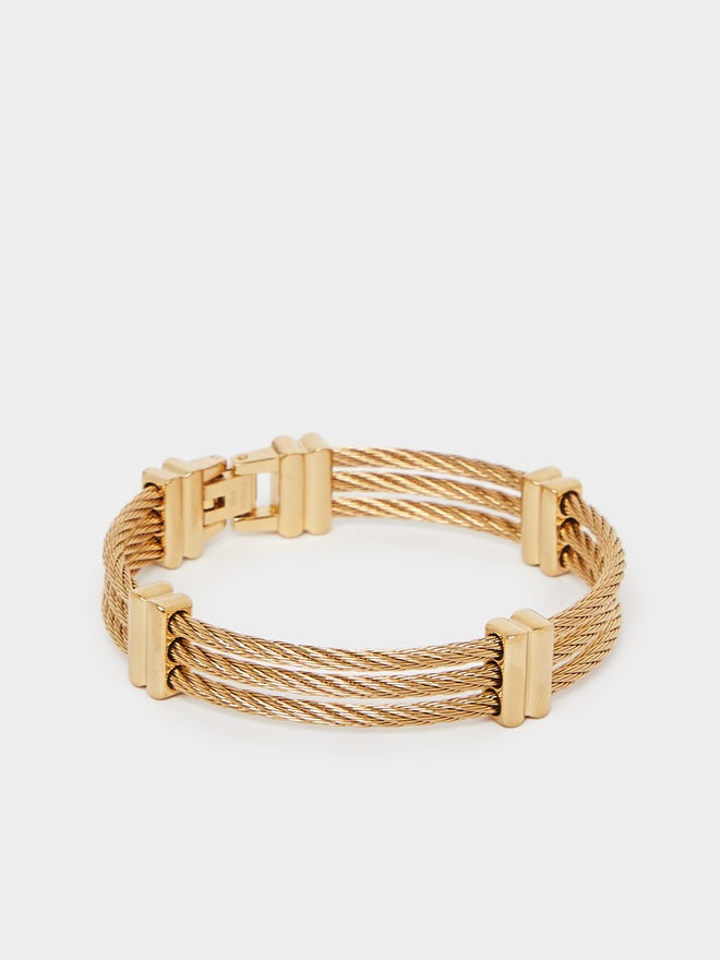 Styli Styli Push Lock Textured Bangle  - Image 3