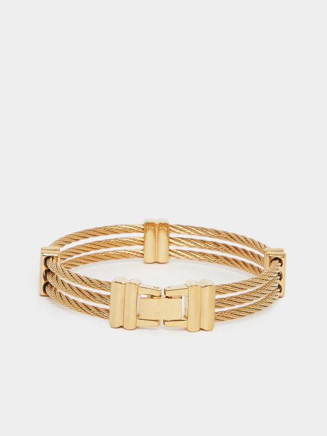 Styli Styli Push Lock Textured Bangle  - Image 2