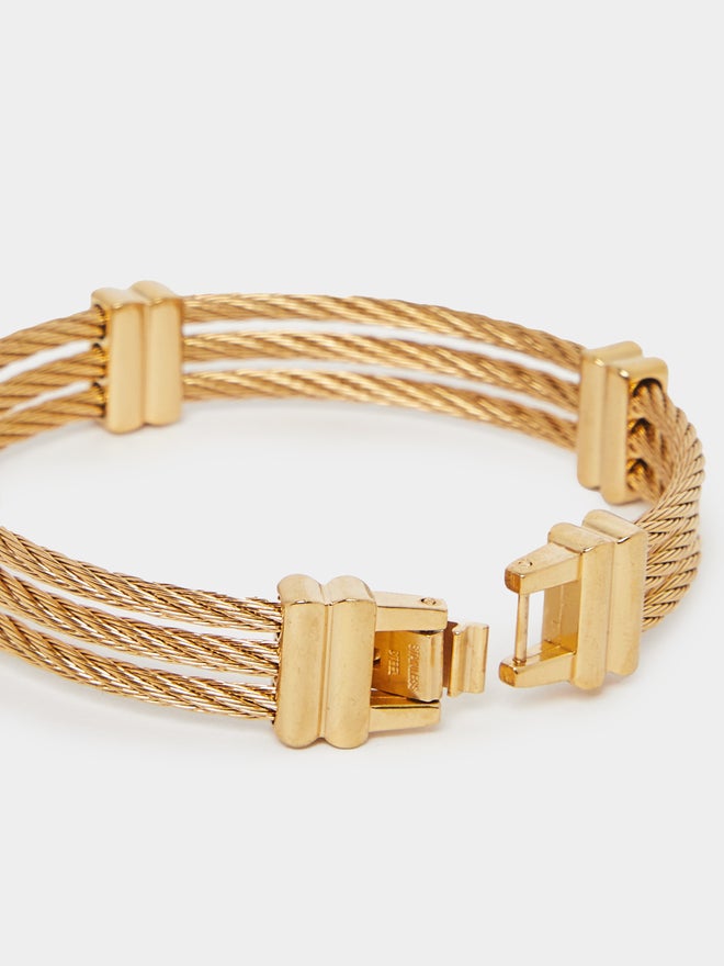 Styli Styli Push Lock Textured Bangle  - Image 4