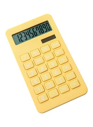 Portable Desk Calculator 10 Digits Display Yellow - pzsku/Z142E7CE4FE17CF3C57E2Z/45/_/1683807811/881c111b-02f2-4d5a-a454-4b83b280a416
