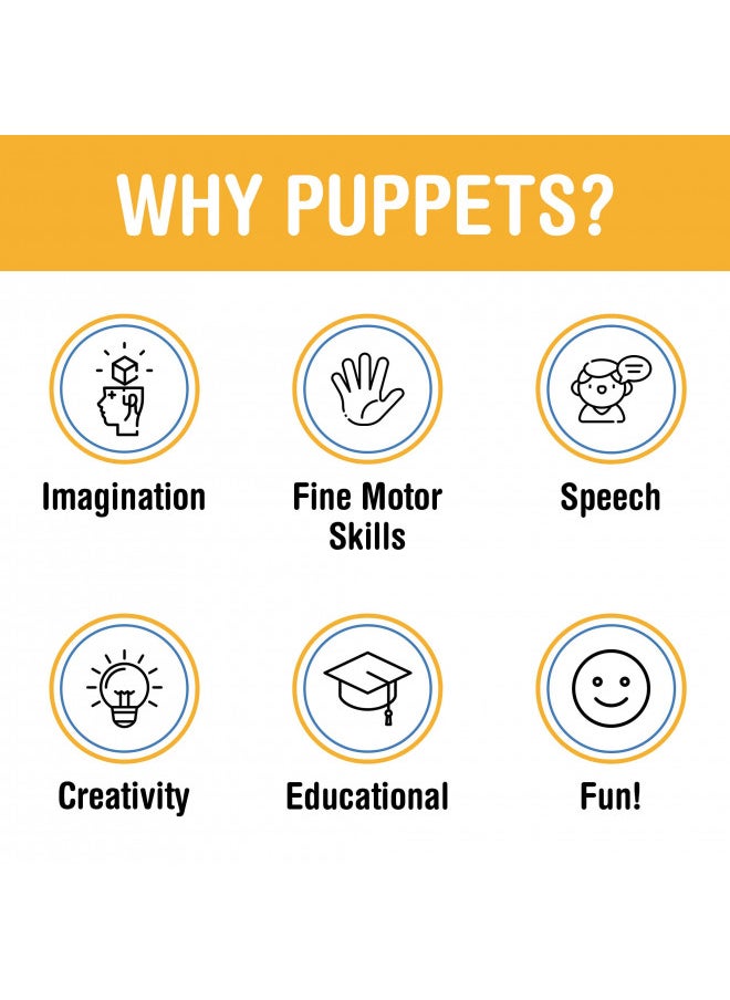 Silly Puppets 14" Bobby, Peach Boy, Hand Puppet  - Image 3