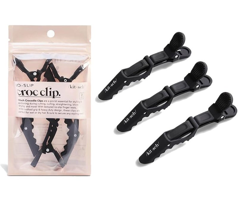 Kitsch hair alligator clip, non-slip. For hair styling, 3 pieces