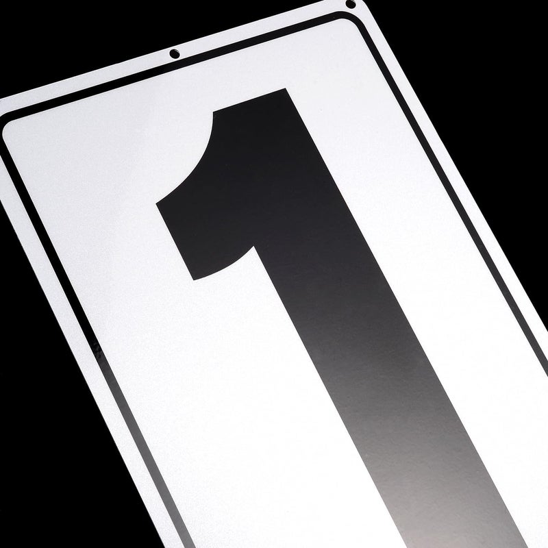 Kichwit Metal House Numbers Address Sign Reflective Aluminum Mailbox Number, 10 x 7 Inches, Number 1 - Image 2