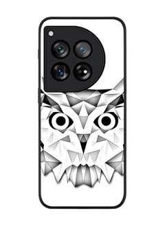 Stylizedd Rugged Black edge case for OnePlus 12R / OnePlus Ace 3 5G, Slim fit Soft Case Flexible Rubber Edges Anti Drop TPU Gel Thin Cover -  Poly Owl  - Image 1