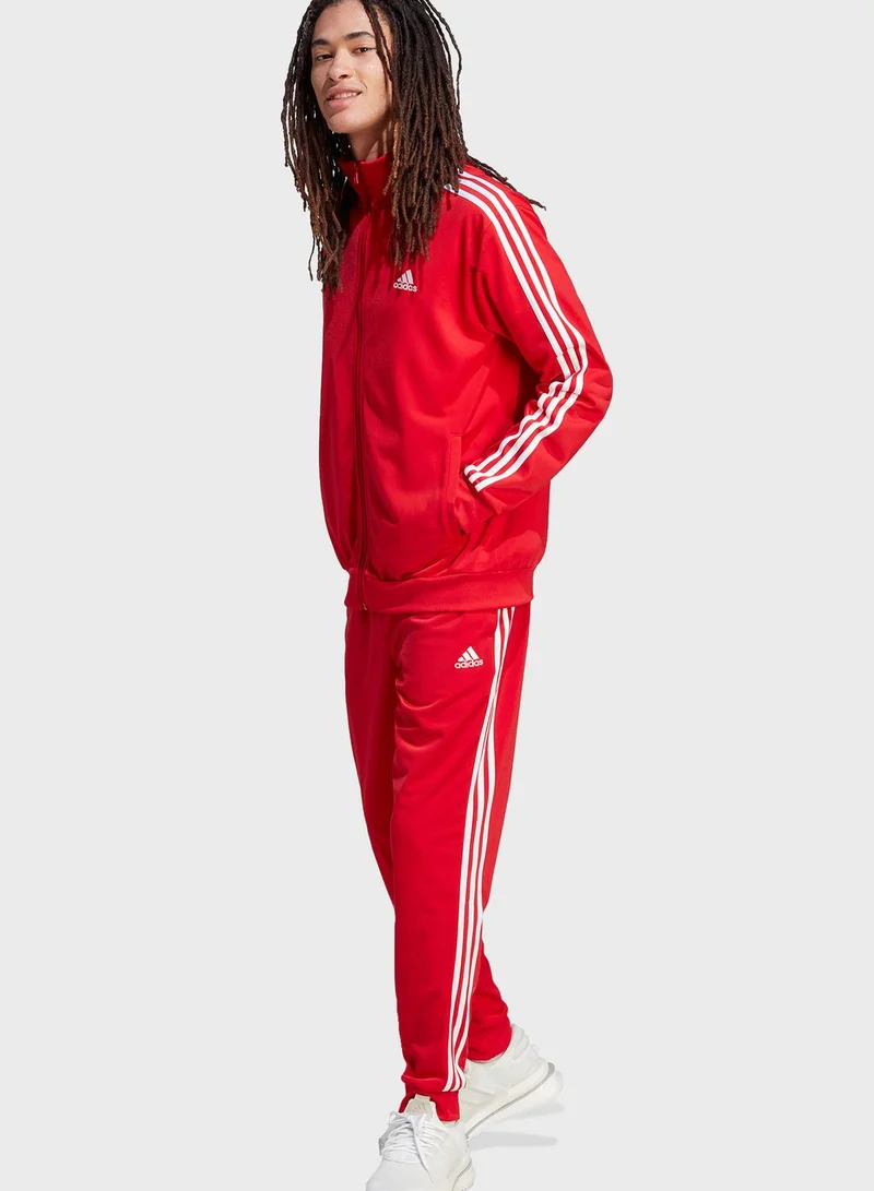 adidas بدلة رياضية تريكوت مزينة بـ 3 خطوط