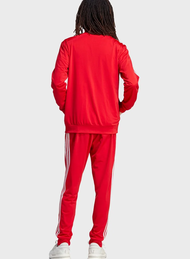 adidas بدلة رياضية تريكوت مزينة بـ 3 خطوط