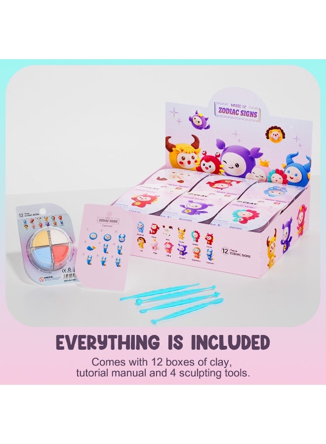 PLAYZO Air Dry Clay Kit for Kids – Ultra Light & Soft Modelling Clay Set, Non-Toxic Craft Clay with 12 Colours, DIY Art & Craft Toys Gift for Boys & Girls - Image 3