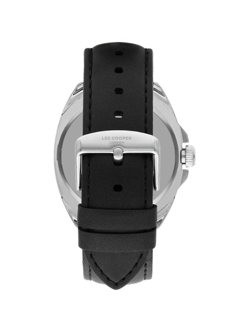 Lee Cooper ساعة يد جلدية للرجال بتصميم تونيو LC07858.351 - 45 مم - Image 3