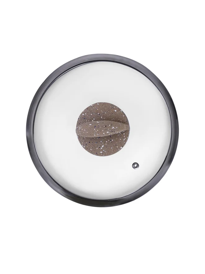 رويال فورد قدر جرانيت ذكي بغطاء زجاجي بيج  سم