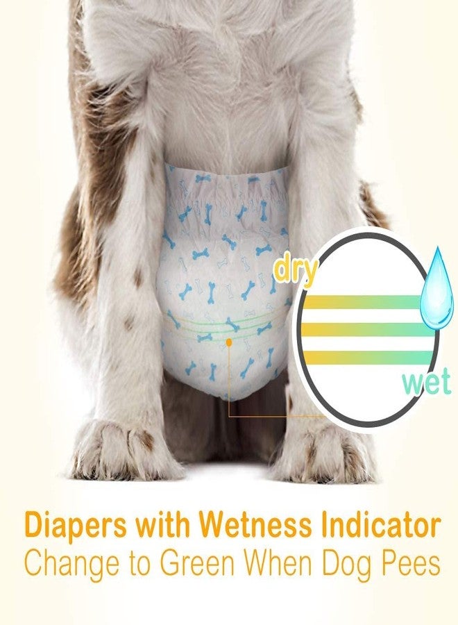 Dono Disposable Dog Diapers- 16pcs, Dog Wraps for Male Dogs with Wetness Indicator, Super Absorbent Doggy Diapers for Small Dogs - Image 3