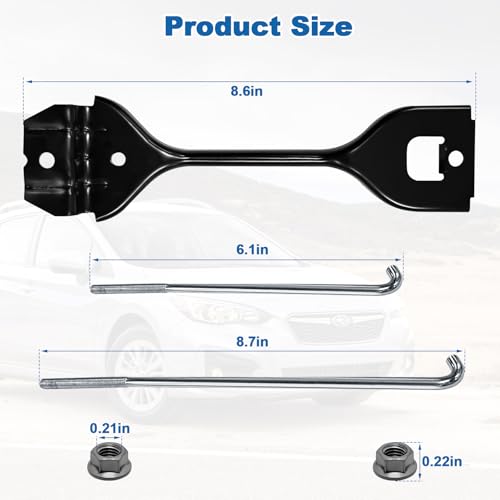 Xihu Battery Tie Down Holder Clamp Kit Compatible with Subaru Forester Impreza WRX 82182AG001 82161AG001 82161AG012 902370049 - Image 3