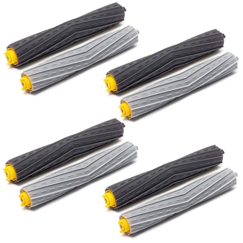 Replacement Parts Accessories for Roomba 800 900 Series 805 860 870 871 880 890 960 980 985 891 960 961 964 980 981 Vacuum 4 Sets MultiSurface Rubber Brush Roller Replacement Parts