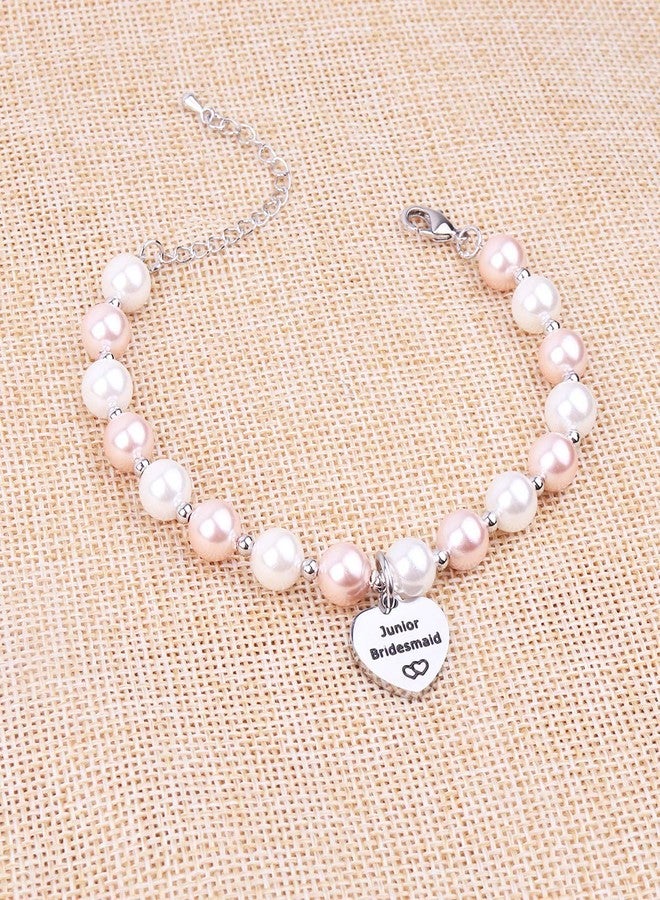 AZFEIYA Junior Bridesmaid Bracelet Wedding Party Gifts Bridesmaid Bracelet Maid of Honot Bracelet Bridal Party Gift Jr Bridesmaid gift (junior bridesmaid) - Image 2