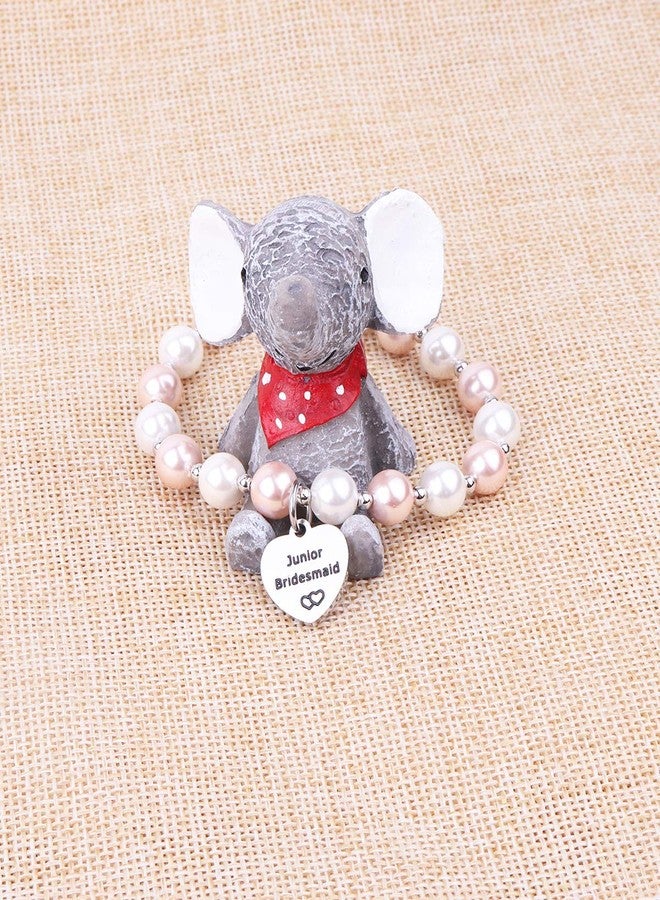 AZFEIYA Junior Bridesmaid Bracelet Wedding Party Gifts Bridesmaid Bracelet Maid of Honot Bracelet Bridal Party Gift Jr Bridesmaid gift (junior bridesmaid) - Image 4