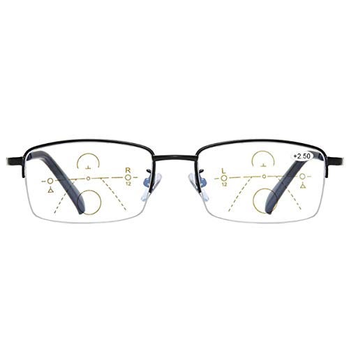 MIRYEA Progressive Multifocus Reading Glasses Blue Light Blocking Computer Readers 2.5 - Image 1