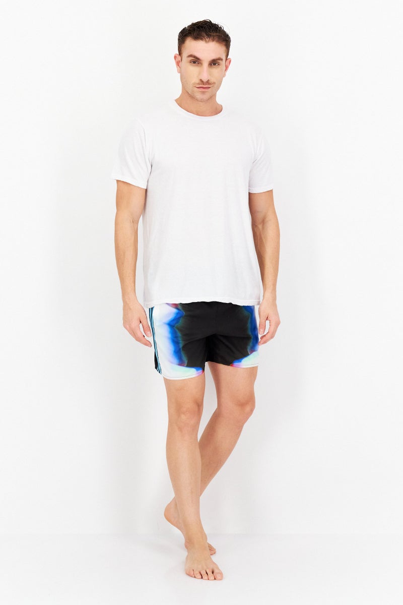 Adidas Men Sportswear Fit Board Shorts, Black Combo  - Image 4