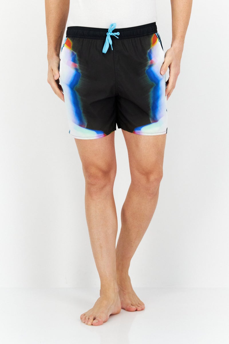 Adidas Men Sportswear Fit Board Shorts, Black Combo  - Image 1