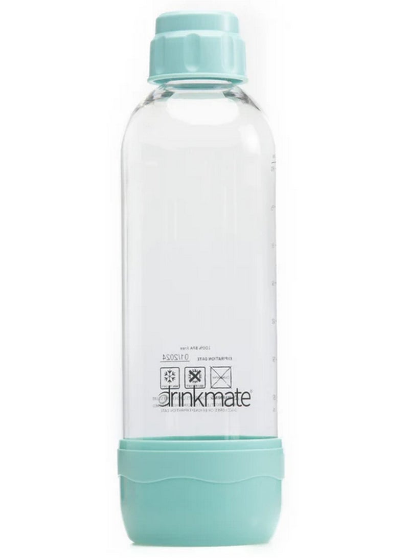 درينك مايت صانعة الصودا بزجاجة غازية زرقاء سعة 1 لتر - Image 1