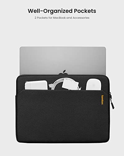 tomtoc Slim Laptop Sleeve for 14-inch MacBook Pro M5/M4/M3/M2/M1 Pro/Max 2025-2021, Water-Resistant Protective Case for 13.8 Inch Surface Laptop AI PC, Accessory Bag - Image 3