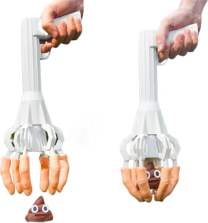 أداة جمع فضلات الكلاب من بو بلكر مع موزع أكياس مدمج - أداة صحية لجمع فضلات الحيوانات الأليفة، مغرفة براز بدون استخدام اليدين للكلاب، أداة محمولة وسهلة التنظيف مع حقيبة تخزين في المقبض - Image 1