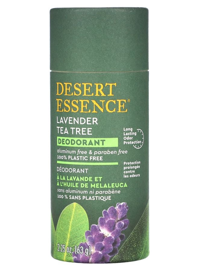 Desert Essence Deodorant Lavender Tea Tree 2.25 oz (63 g)