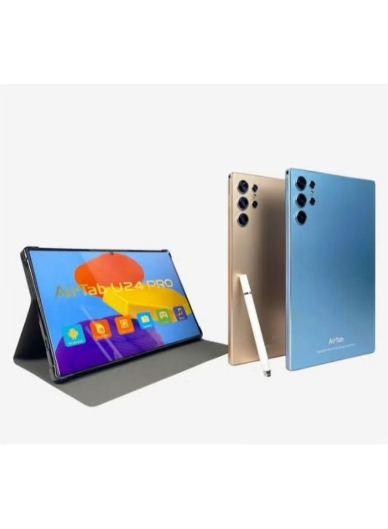 AirTab U24 Pro Smart Tablet 10.1-FHD Inch Display 16GB RAM 1TB ROM – With Arabic Keyboard Gray - Image 1