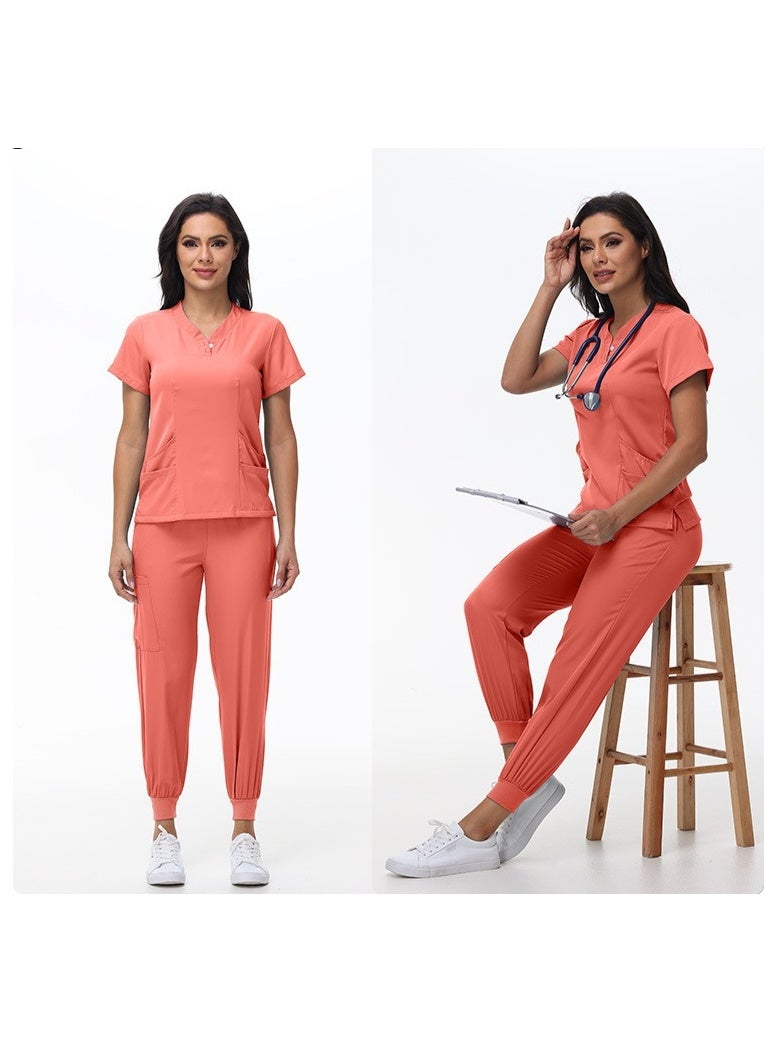 NIBEMINENT Beauty Salon Overalls Dental Nursing  Set Surgical Workwear Hospital Nurse Suit Women Medical Uniform - Image 2