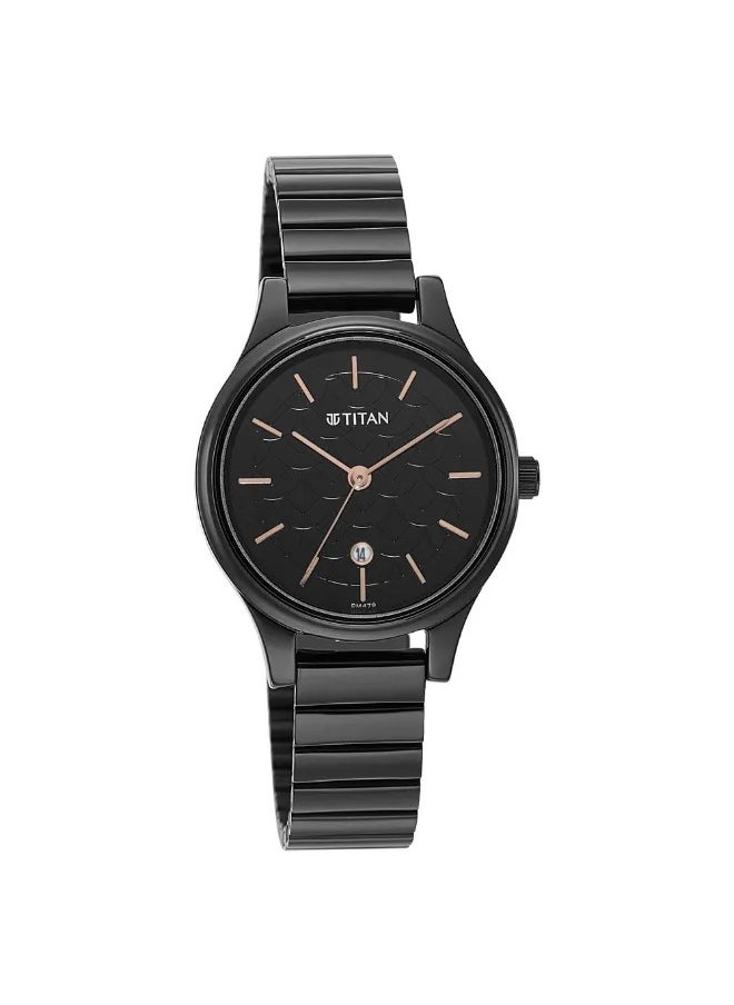 TITAN Women's Analog Round Shape Stainless Steel Wrist Watch - 2679NM01 - 38 Mm  - Image 1